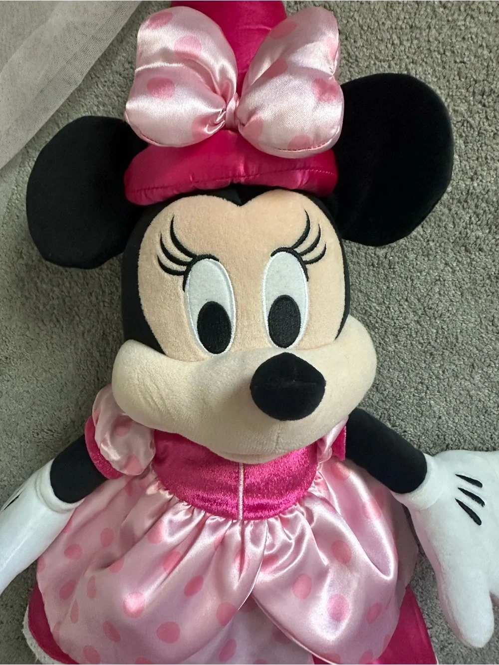 Disney Princess Minnie Mouse Stuffie Pink Princess Plush